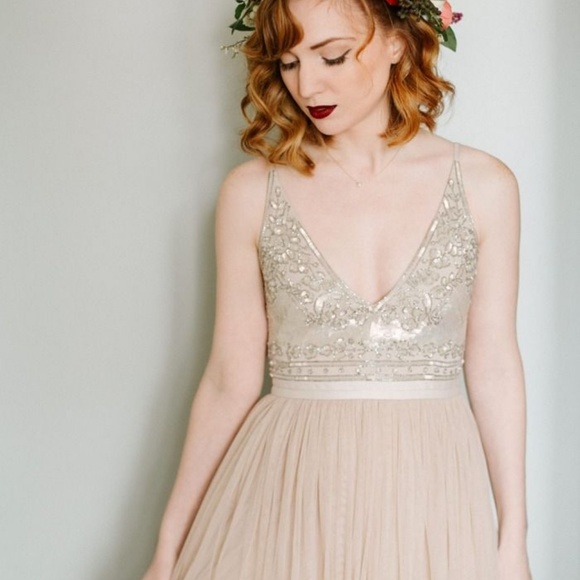 BHLDN Anthropologie Brisa Dress Needle & Thread 12 - Picture 5 of 8